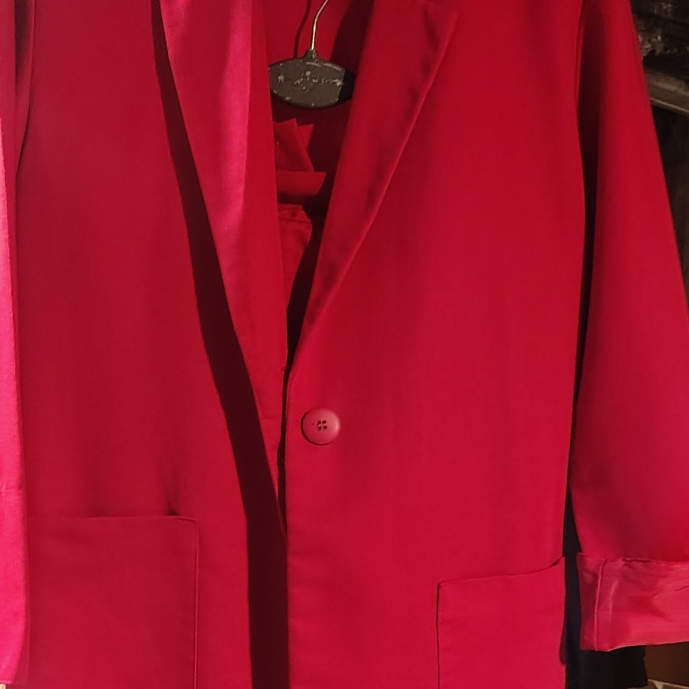 Red Jacket with Logo Detail - Picture 9 of 11
